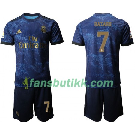 Fotballdrakt Real Madrid Eden Hazard 7 Barn Bortetrøye 2019-2020 Kortermet